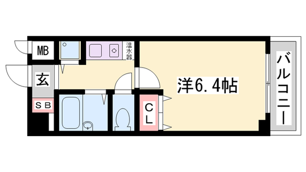 明石駅 徒歩5分 4階の物件間取画像